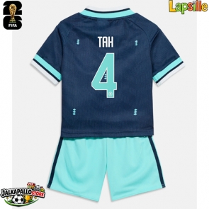 Saksa Jonathan Tah #4 Vieraspaita Lapsille MM-kisat 2026 Lyhythihainen (+ shortsit)